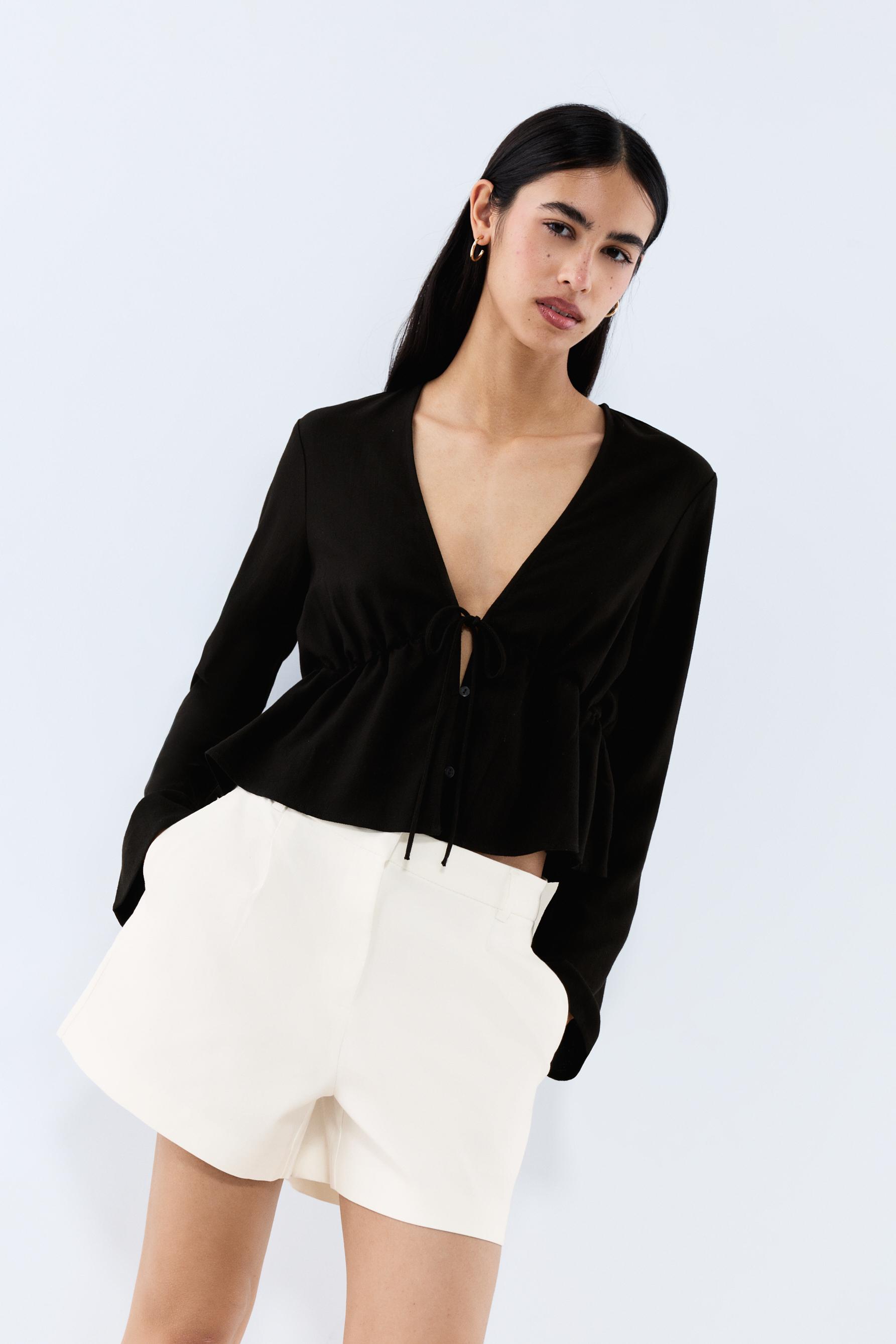 Camisa rústica lazada