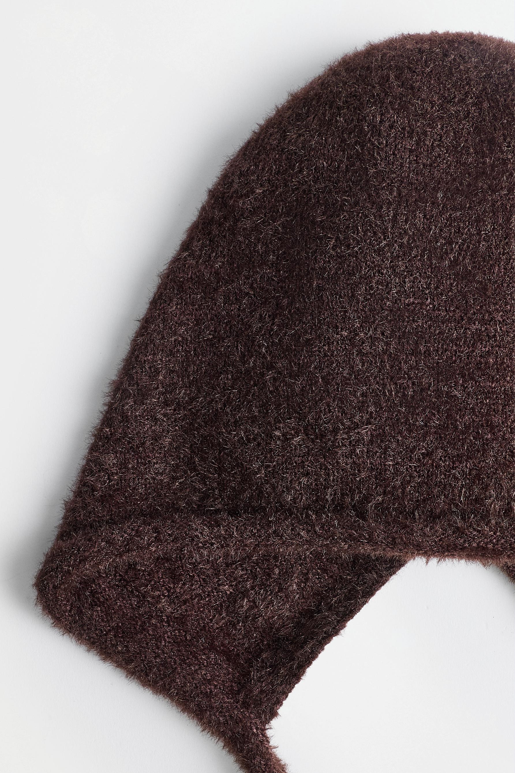 Knit bonnet — CHOCOLATE