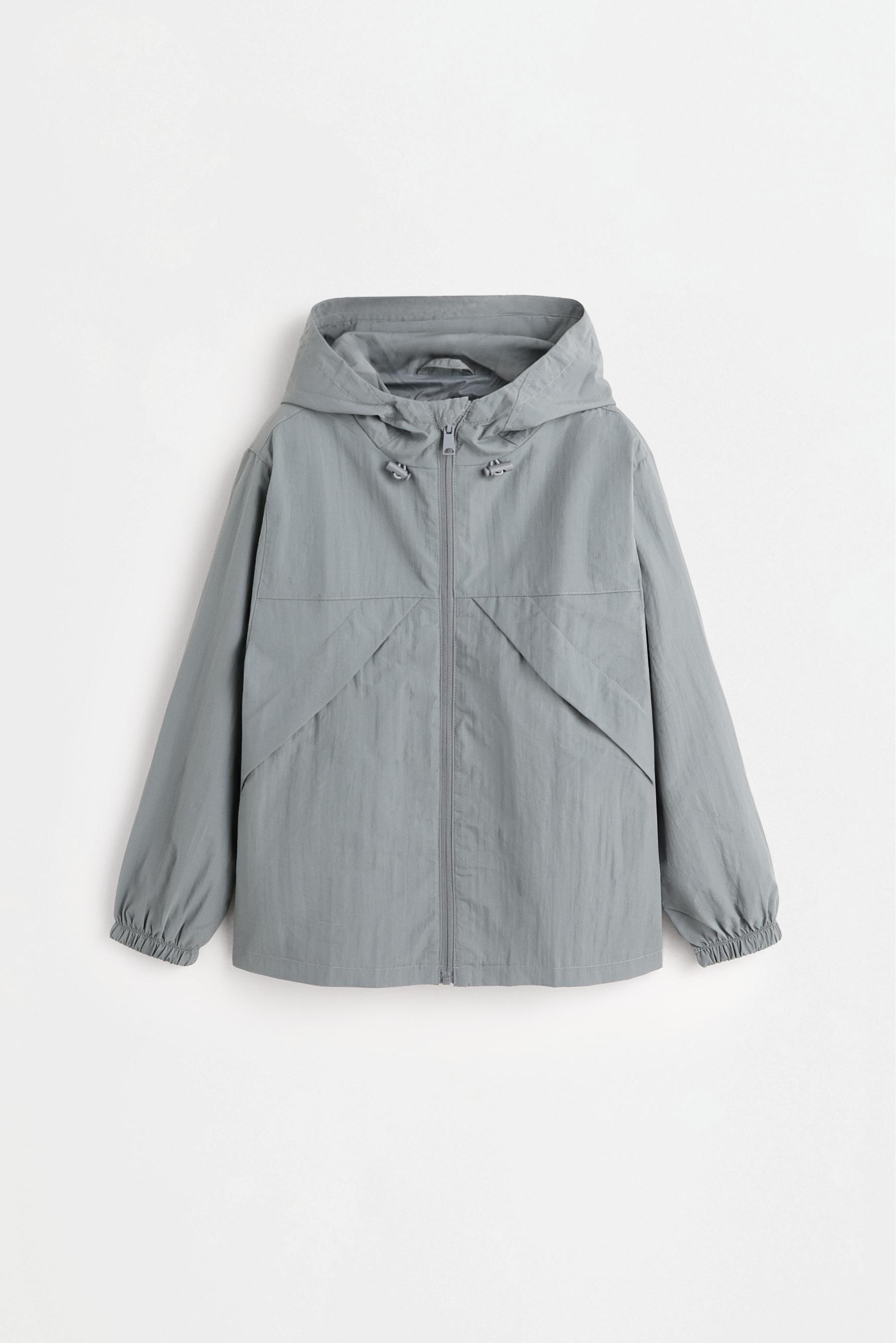 Hooded windbreaker — GRASS GREEN