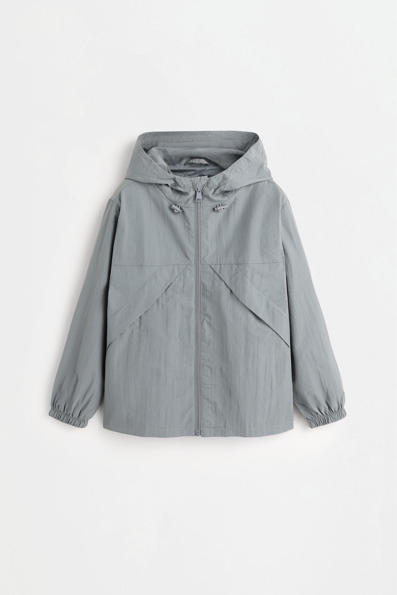 Hooded windbreaker — GRASS GREEN