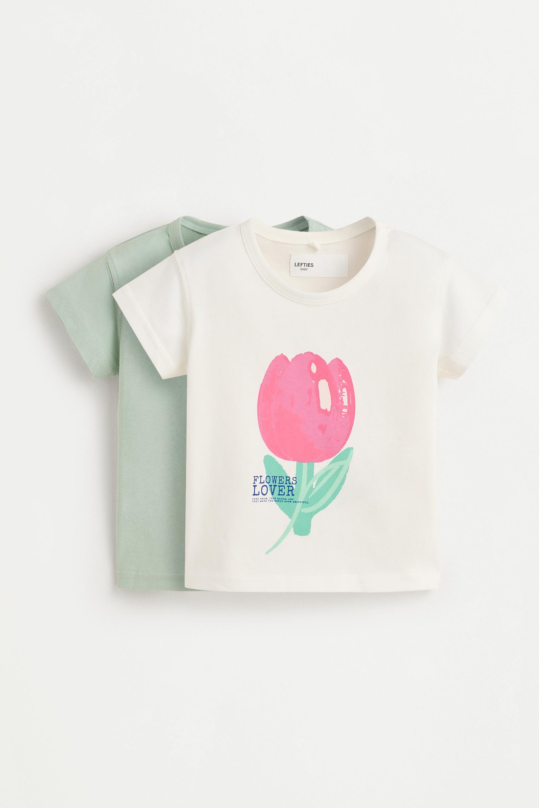 Pack of 2 assorted T-shirts — WHITE