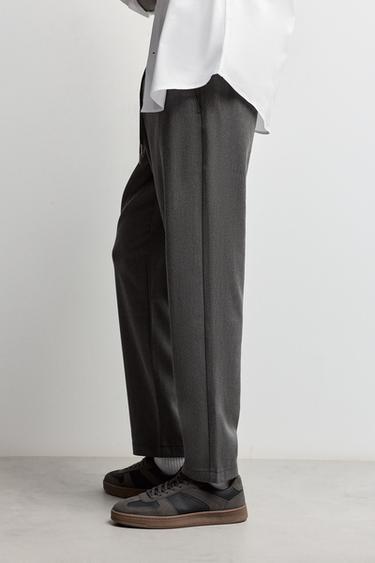 Slim fit tailored joggers — DARK GREY MARL 3