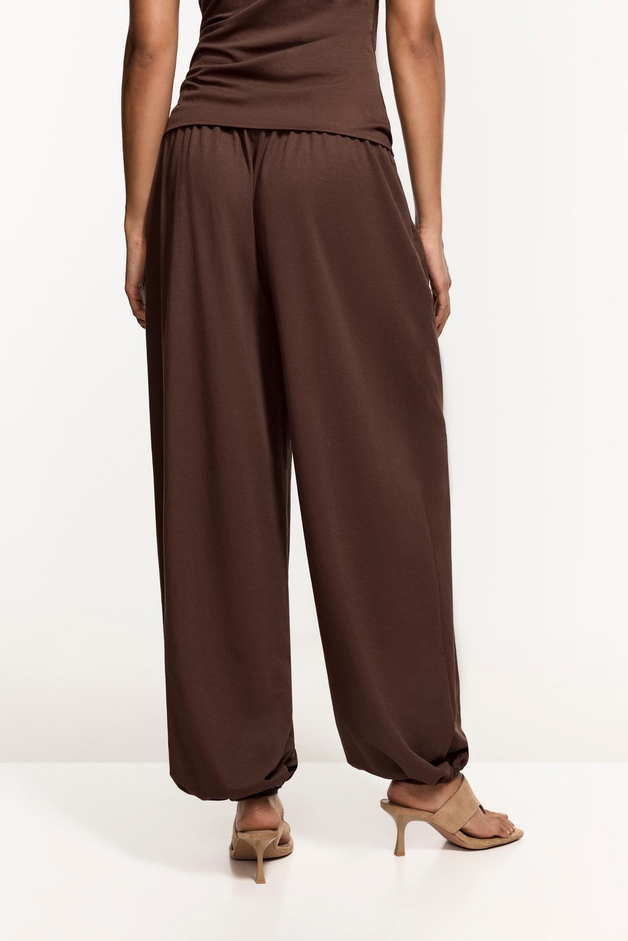 Sarouel trousers — CHOCOLATE