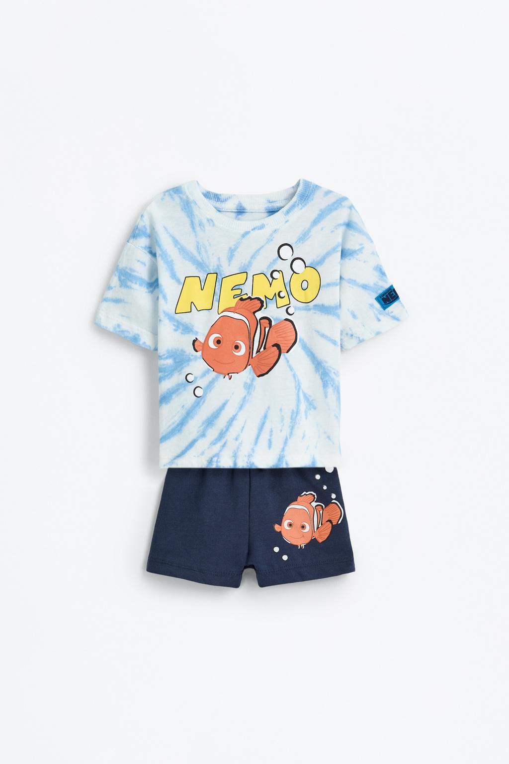 Nemo ©Disney tie-dye T-shirt and Bermuda shorts co-ord