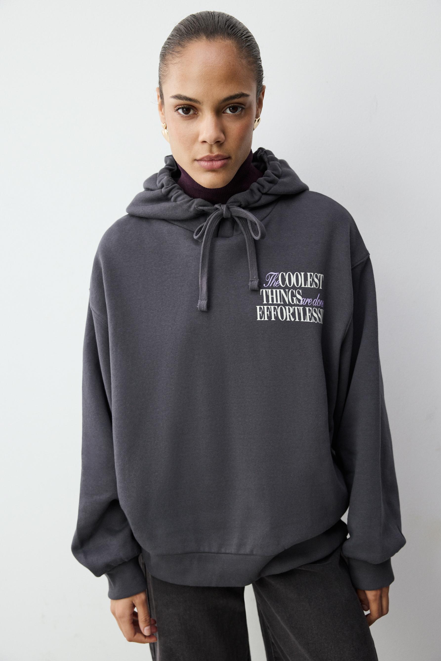 Sudadera capucha print