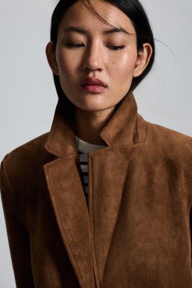Faux suede coat — BRANDY 4