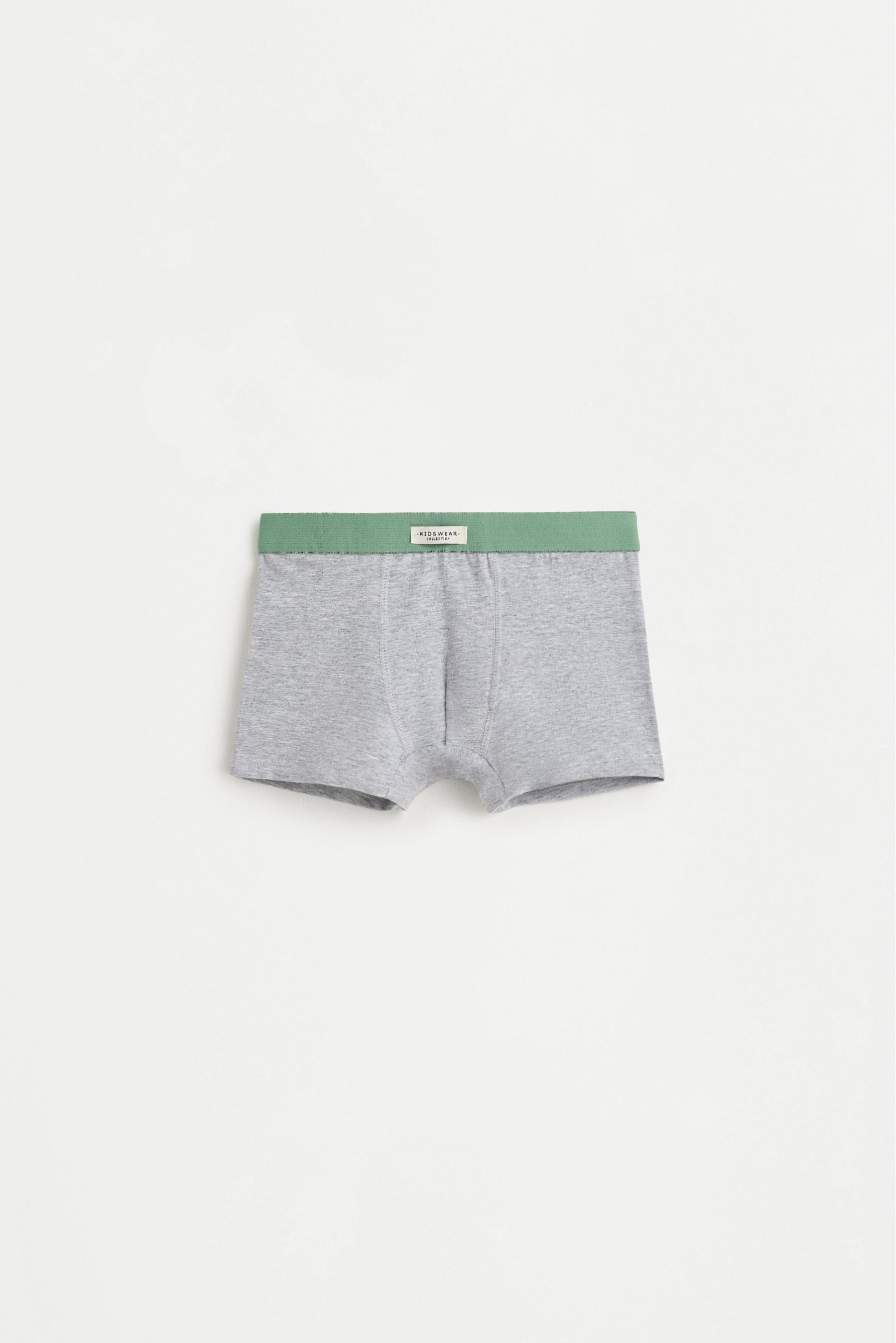 Plain boxer briefs (7-pack) — PALE GREY