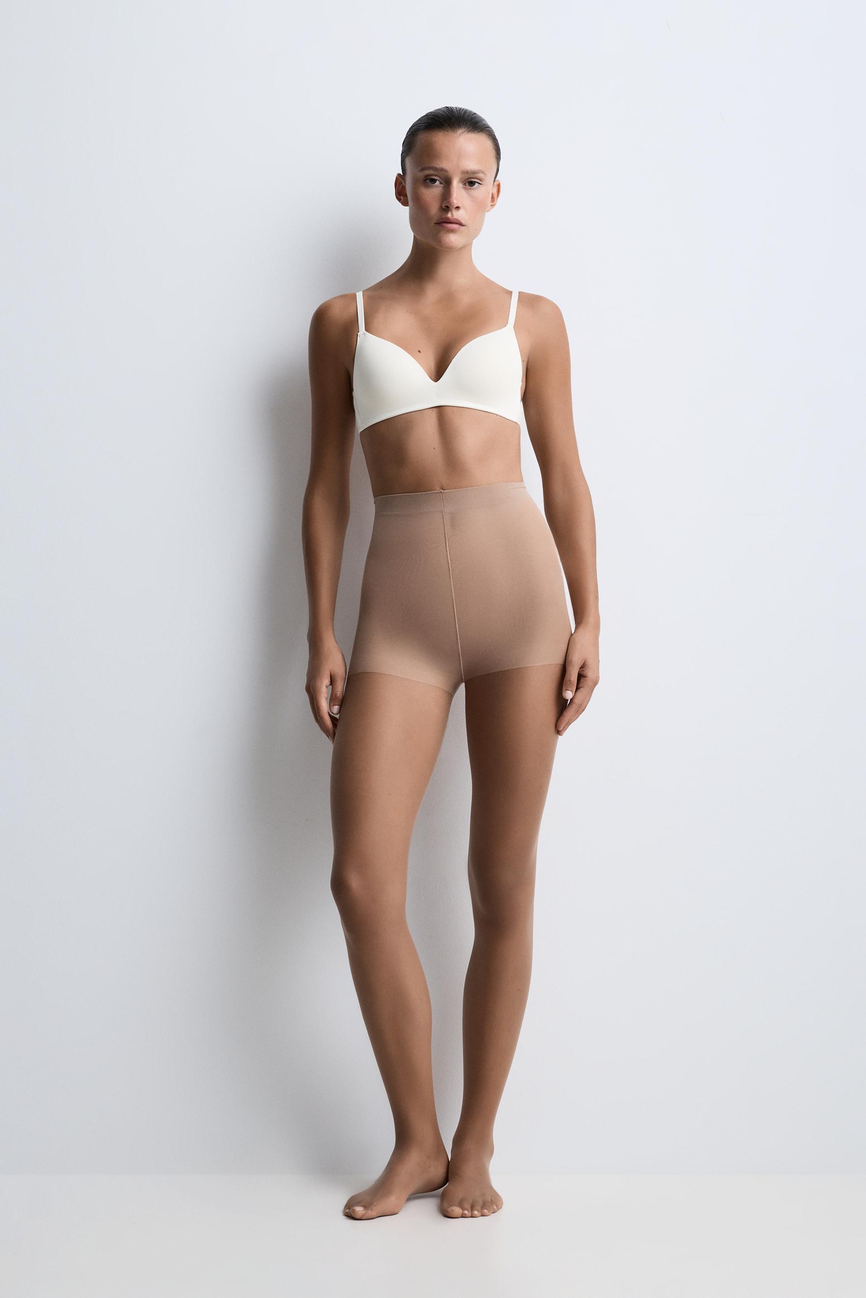 Basic 20 denier tights (2-pack) — ECRU