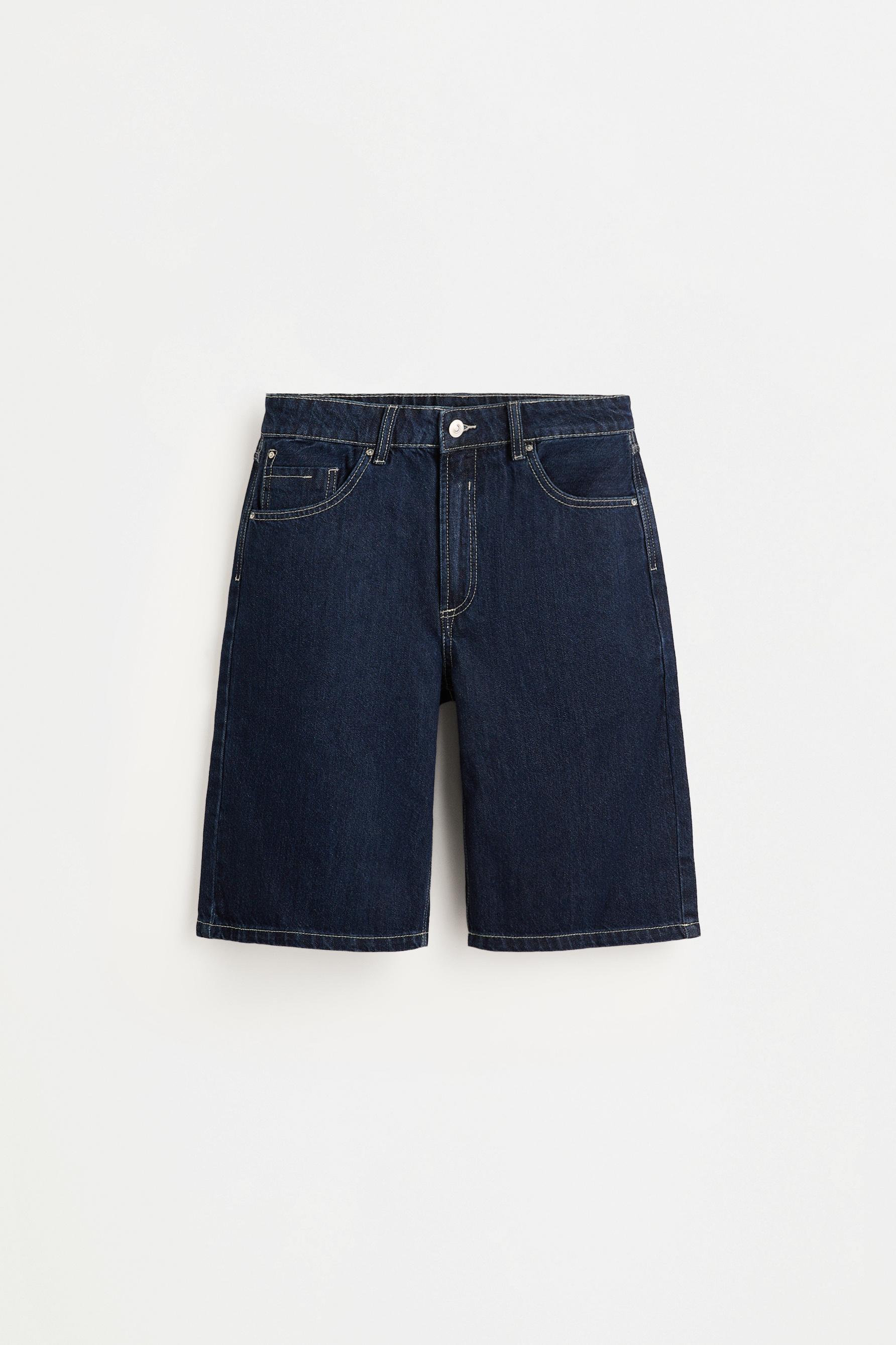 Denim Bermuda shorts — FADED NAVY