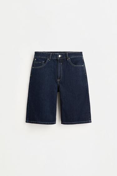 Denim Bermuda shorts — FADED NAVY 6