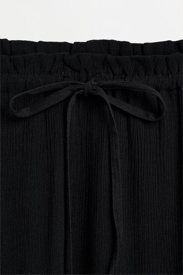 Basic textured midi skirt — BLACK 7