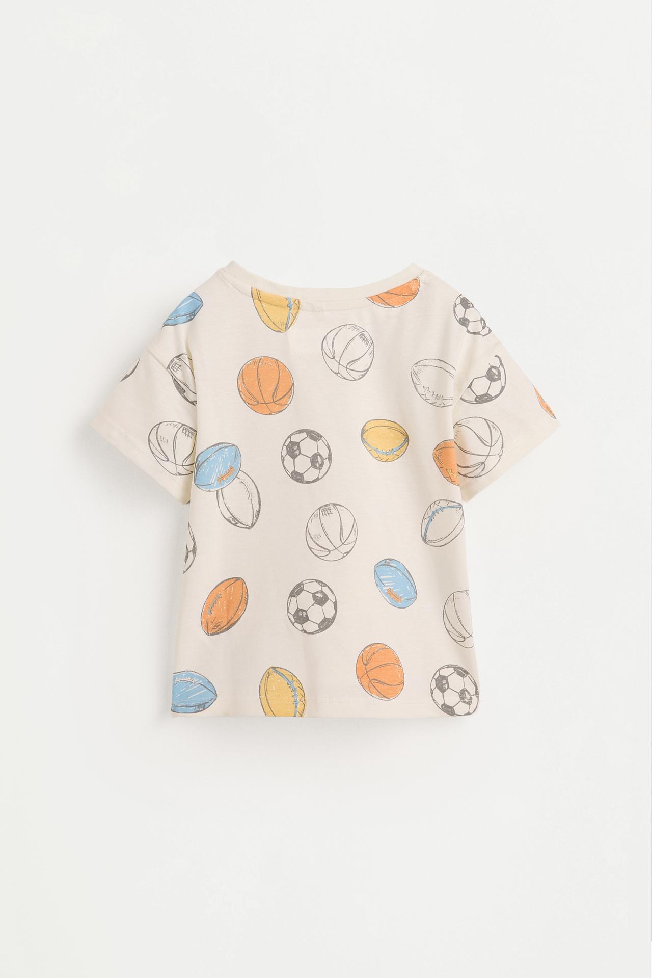Striped short pyjamas — ECRU