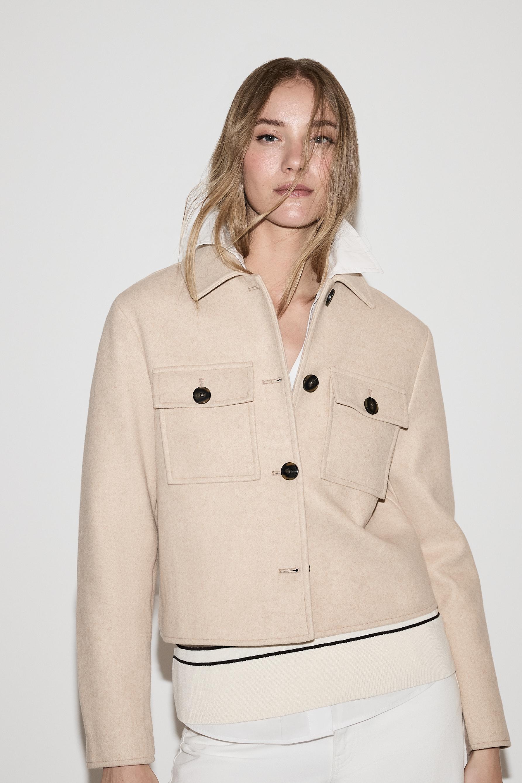 Felt jacket — SAND MARL