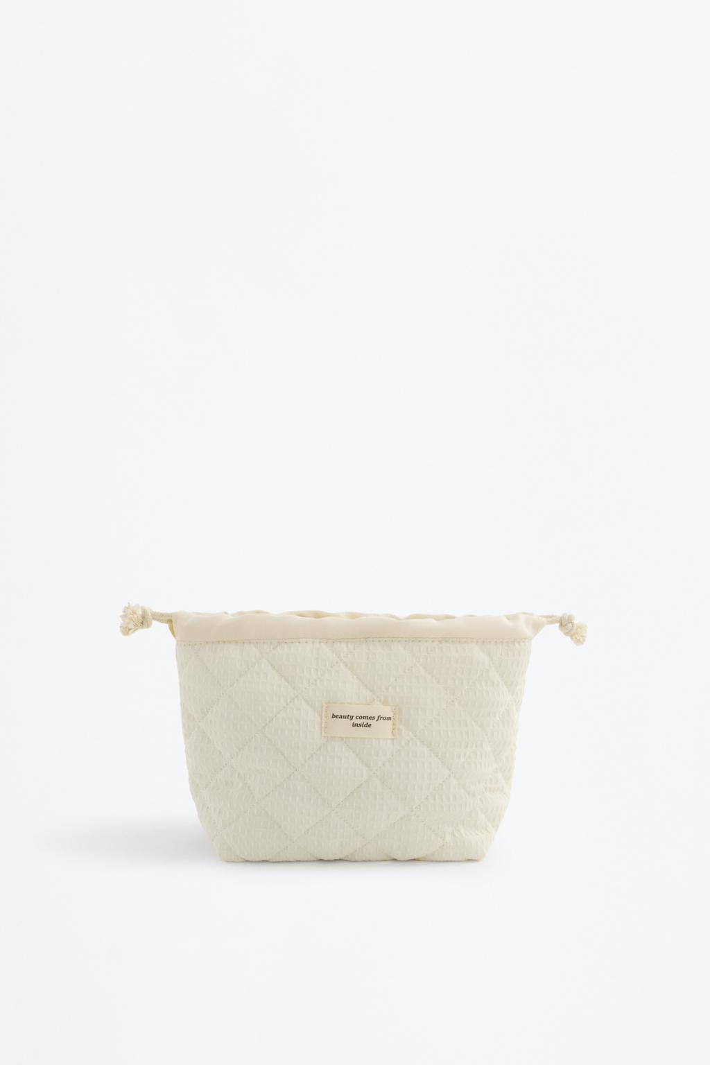 Toiletry bag - textured quilted bag