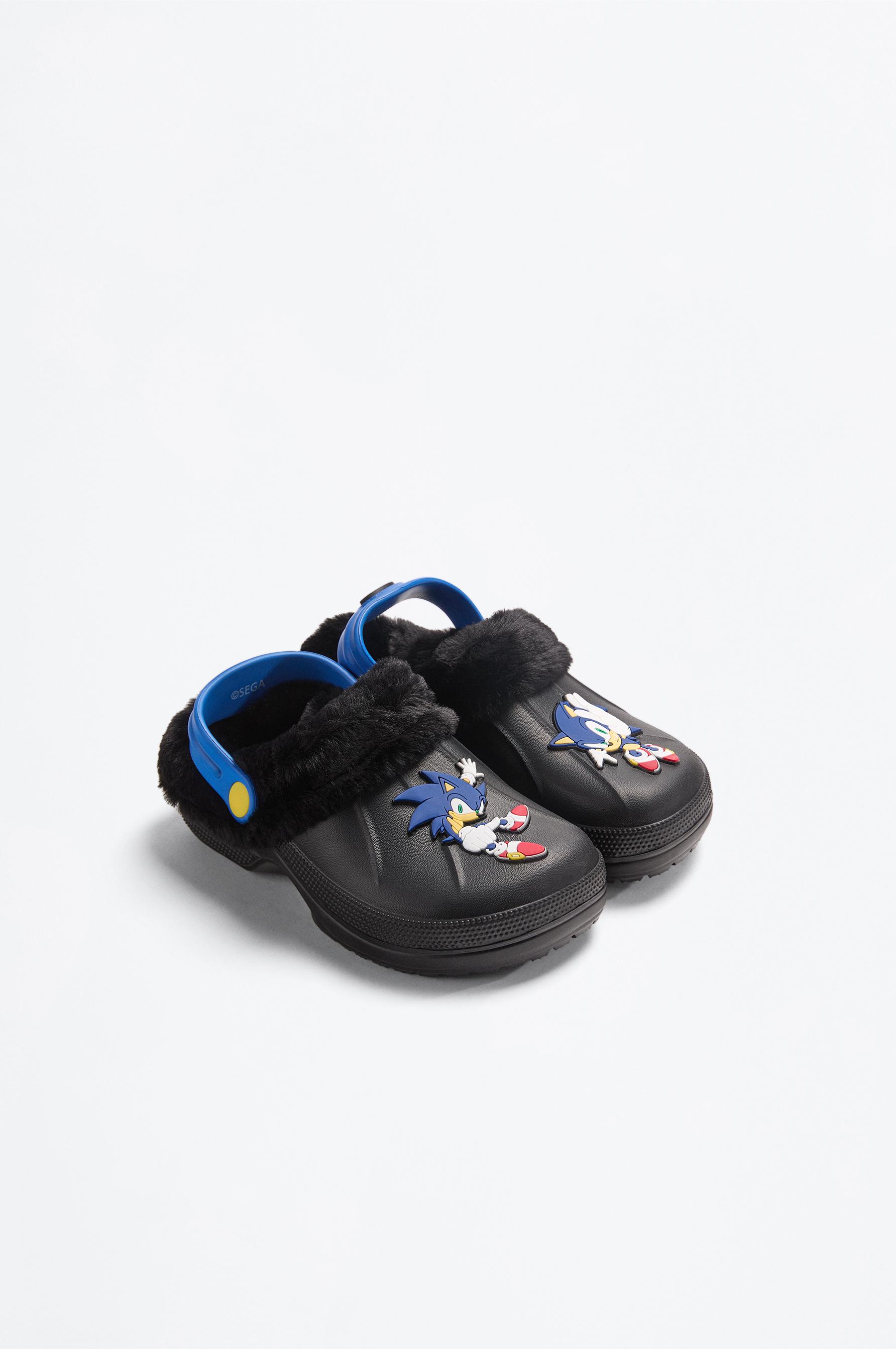 SONIC™ | SEGA lined clogs — BLACK