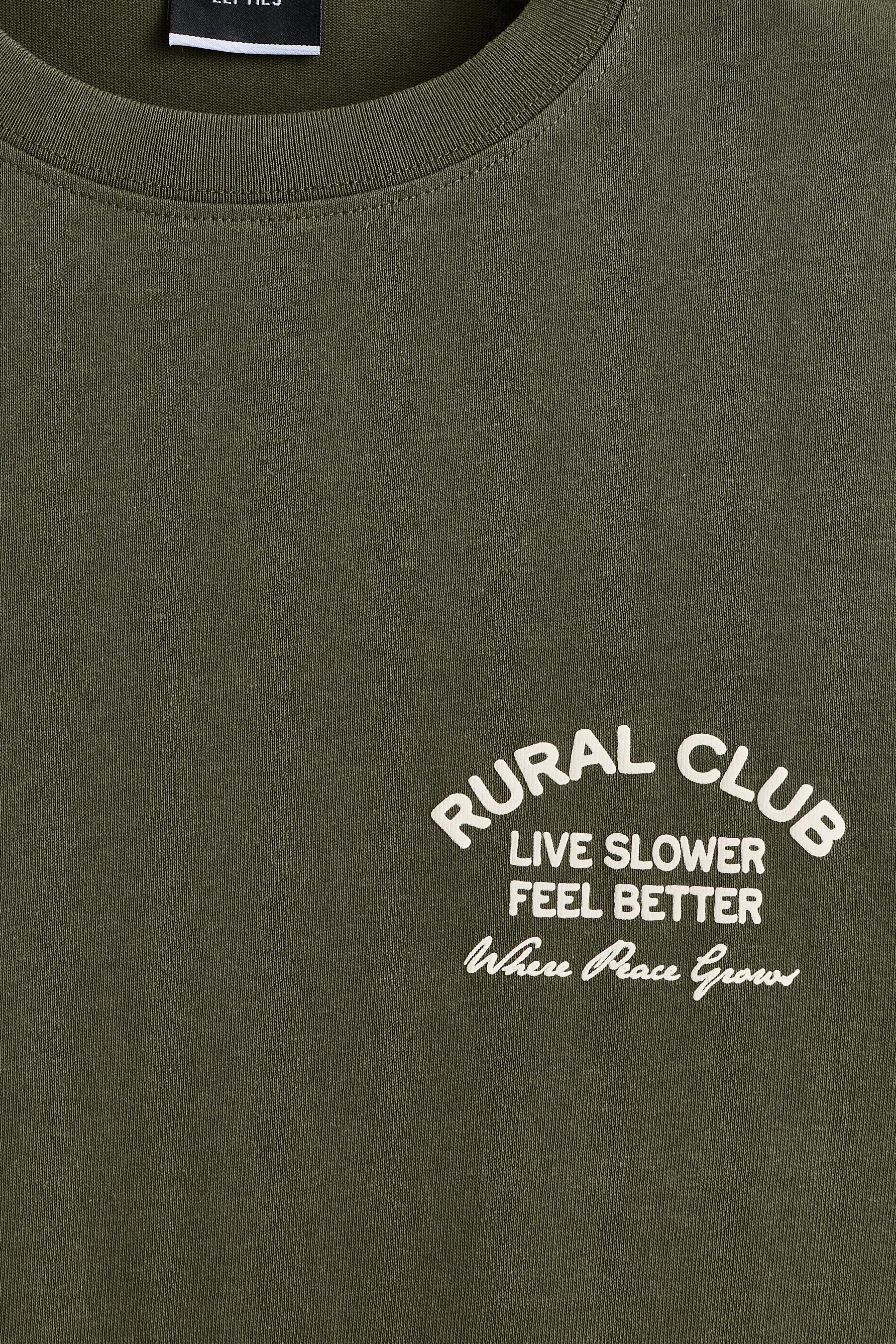 Printed T-shirt — MEDIUM GREEN