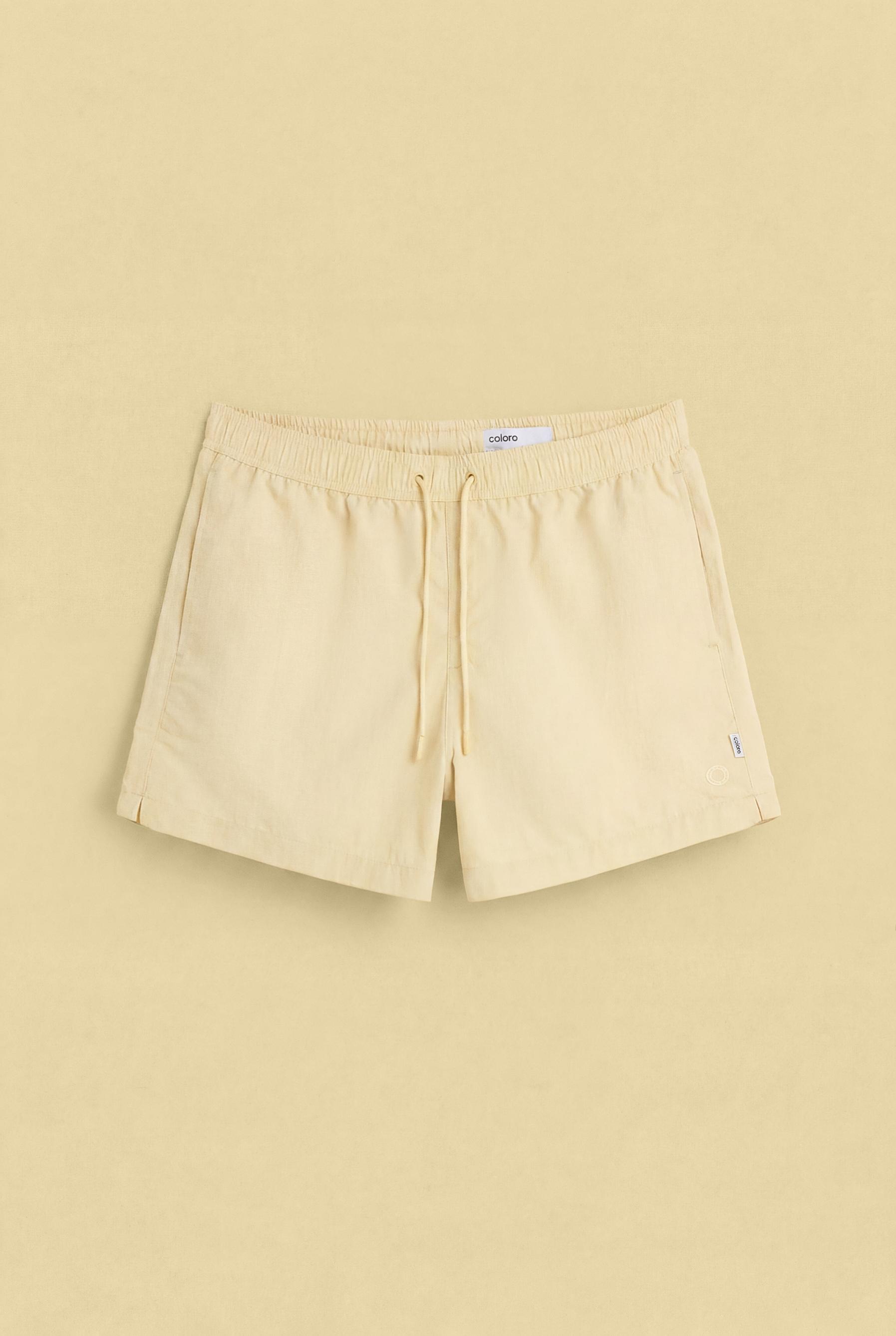 Coloro x Lefties straight swim trunks — PASTEL YELLOW