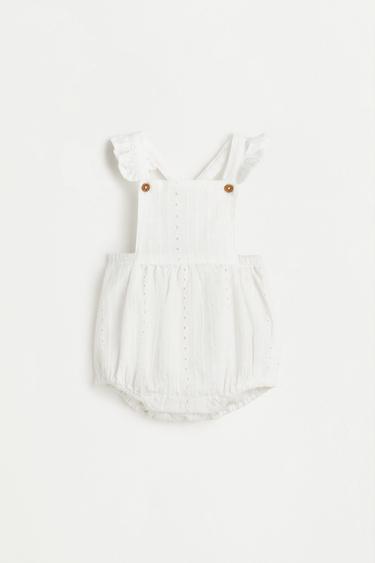 Swiss embroidered romper — ECRU 1