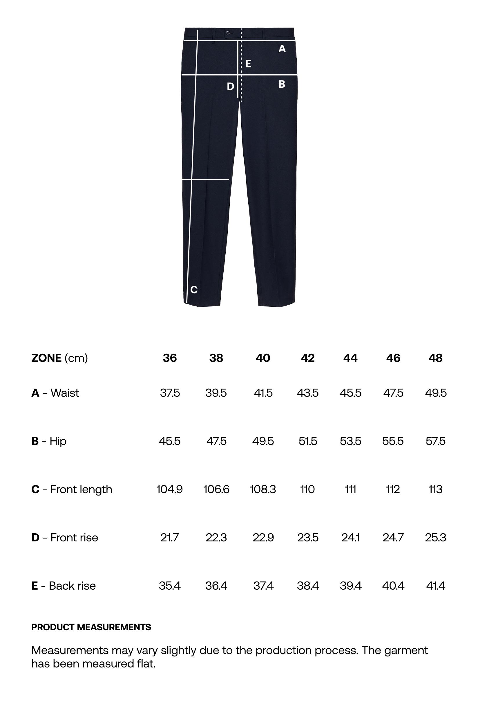 Slim fit suit trousers — NAVY