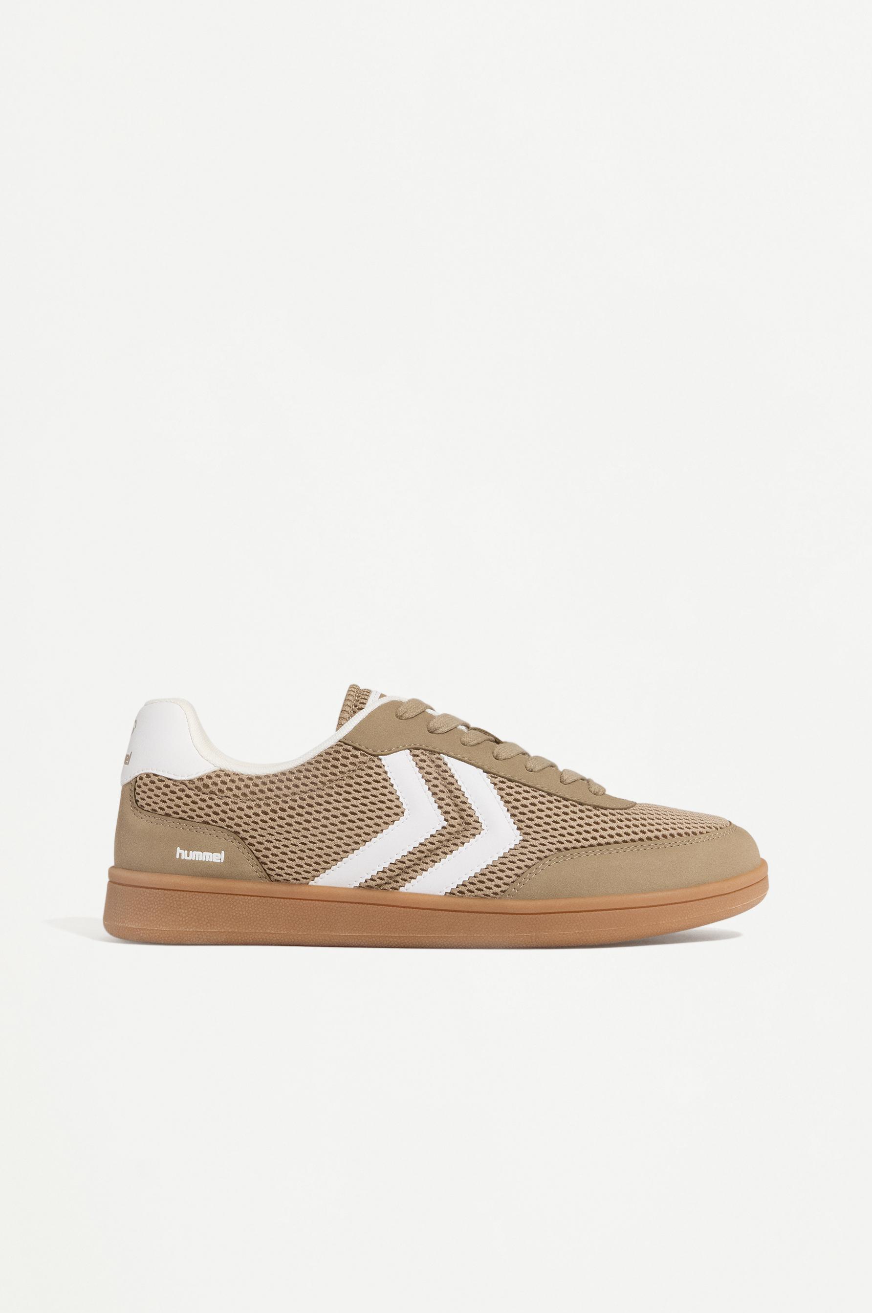 Hummel mesh sports sneakers — BEIGE