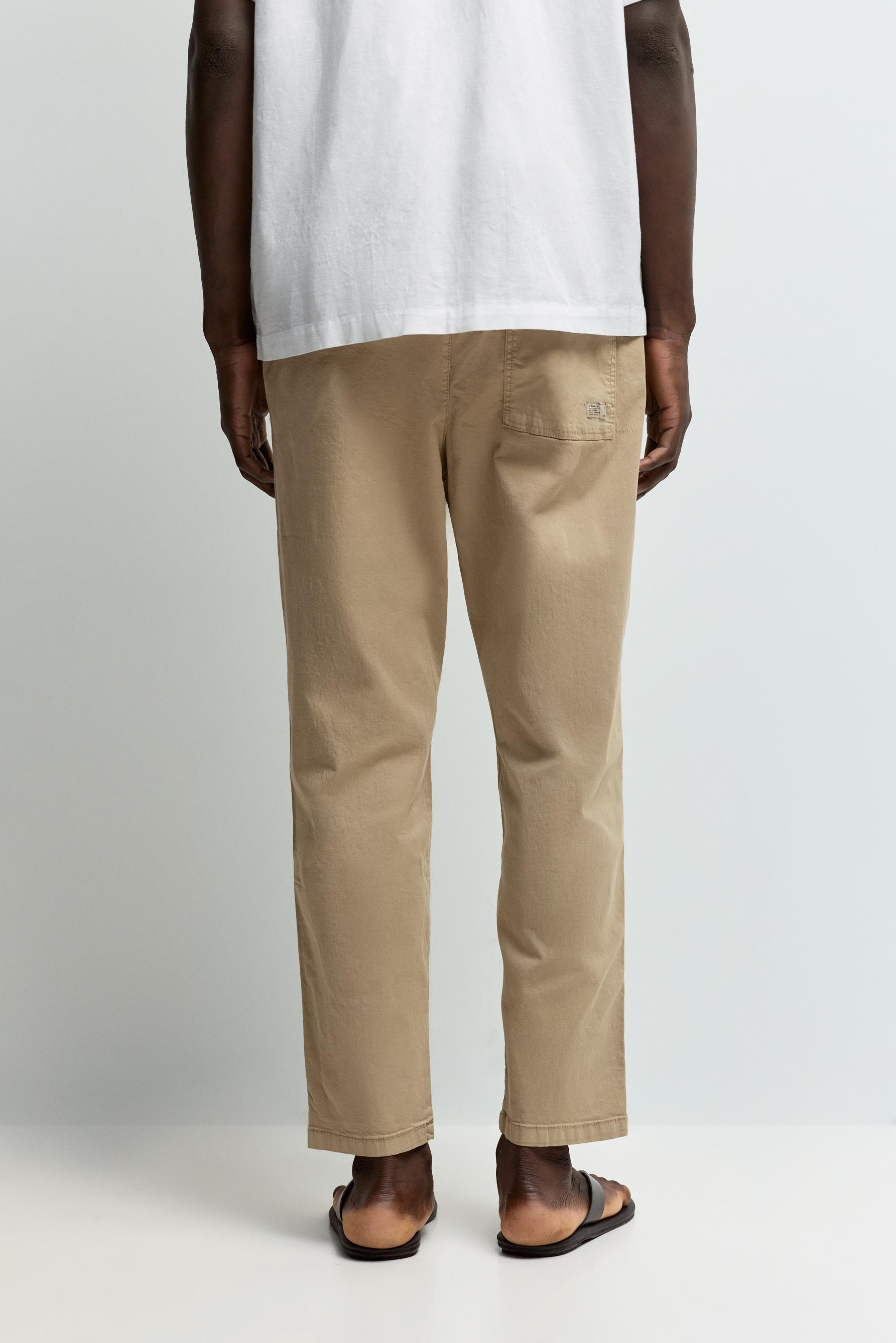 Slim fit jogger trousers — SAND
