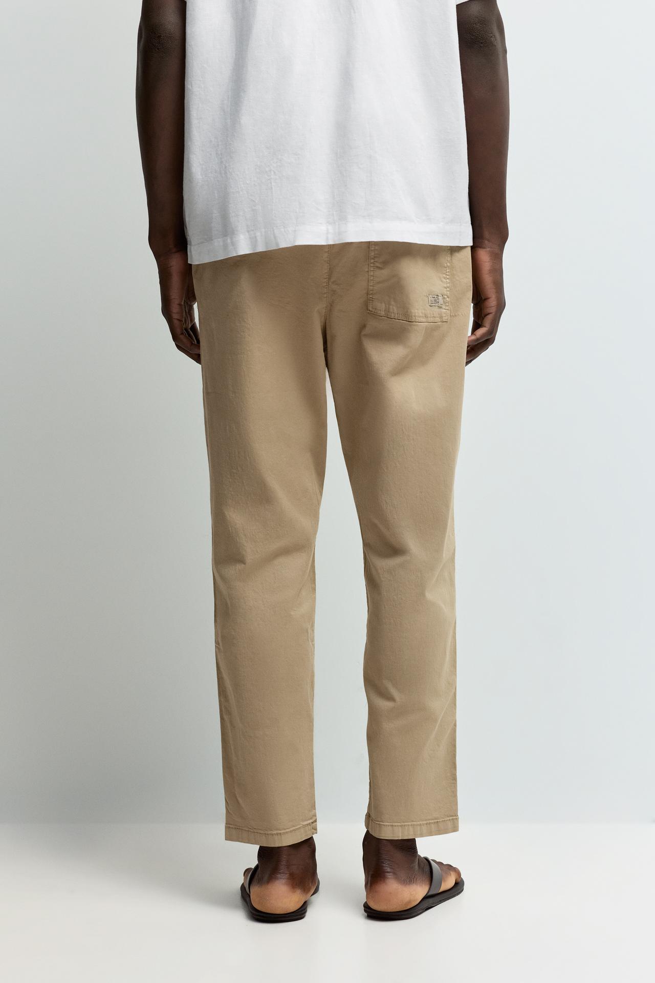 Slim fit jogger trousers — SAND