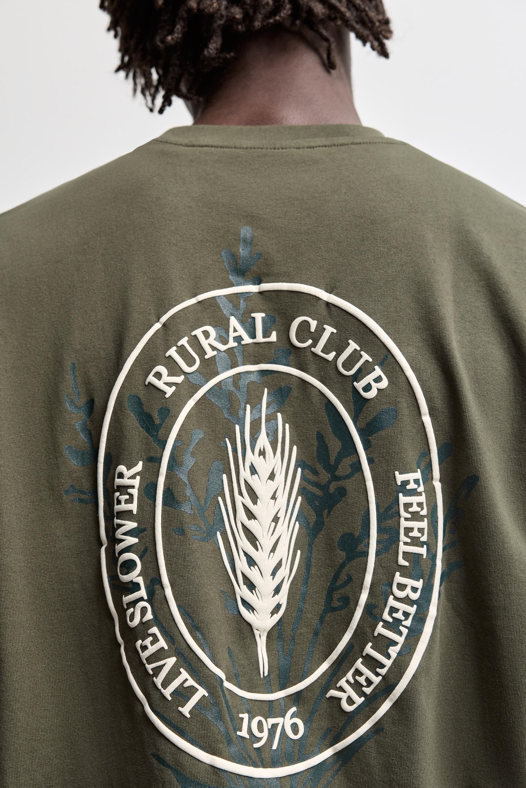 Printed T-shirt — MEDIUM GREEN