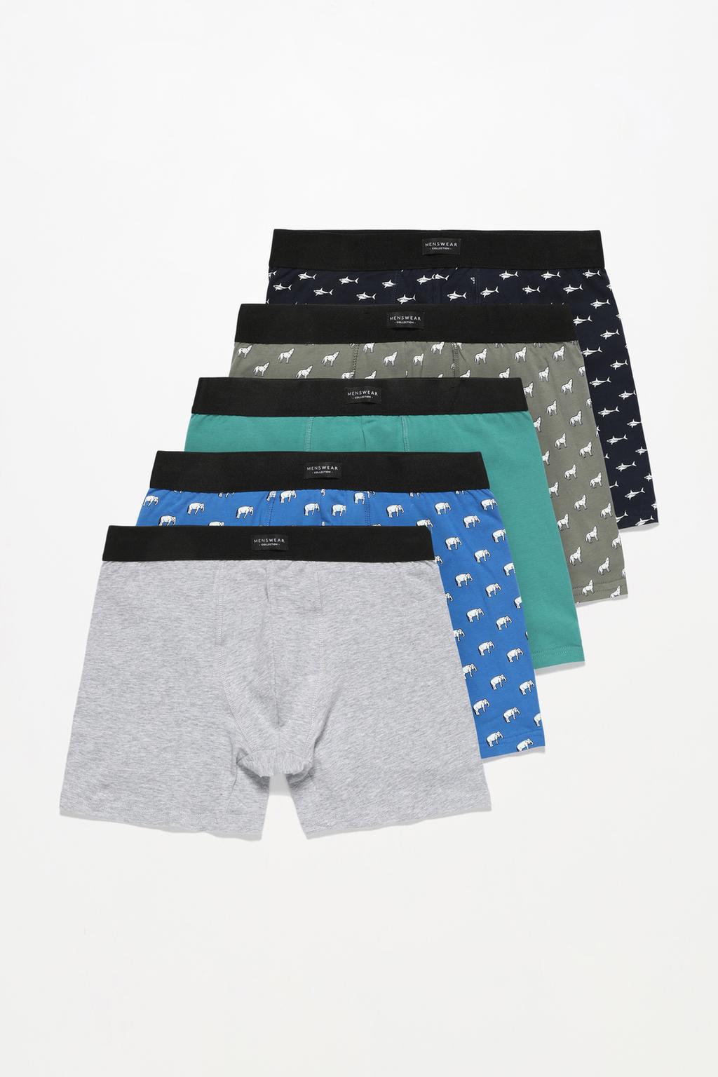 5-pack of assorted long boxers