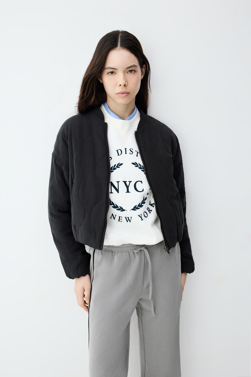 Jaqueta bomber acolchoada