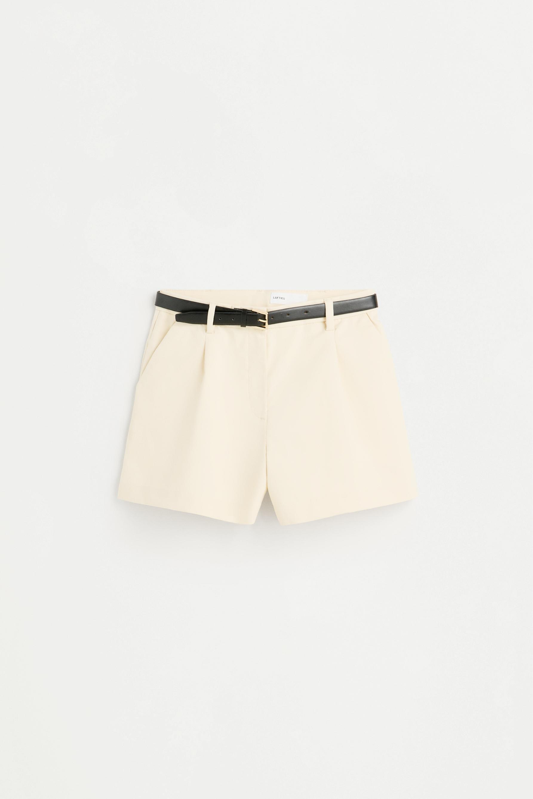 Darted shorts — VANILLA