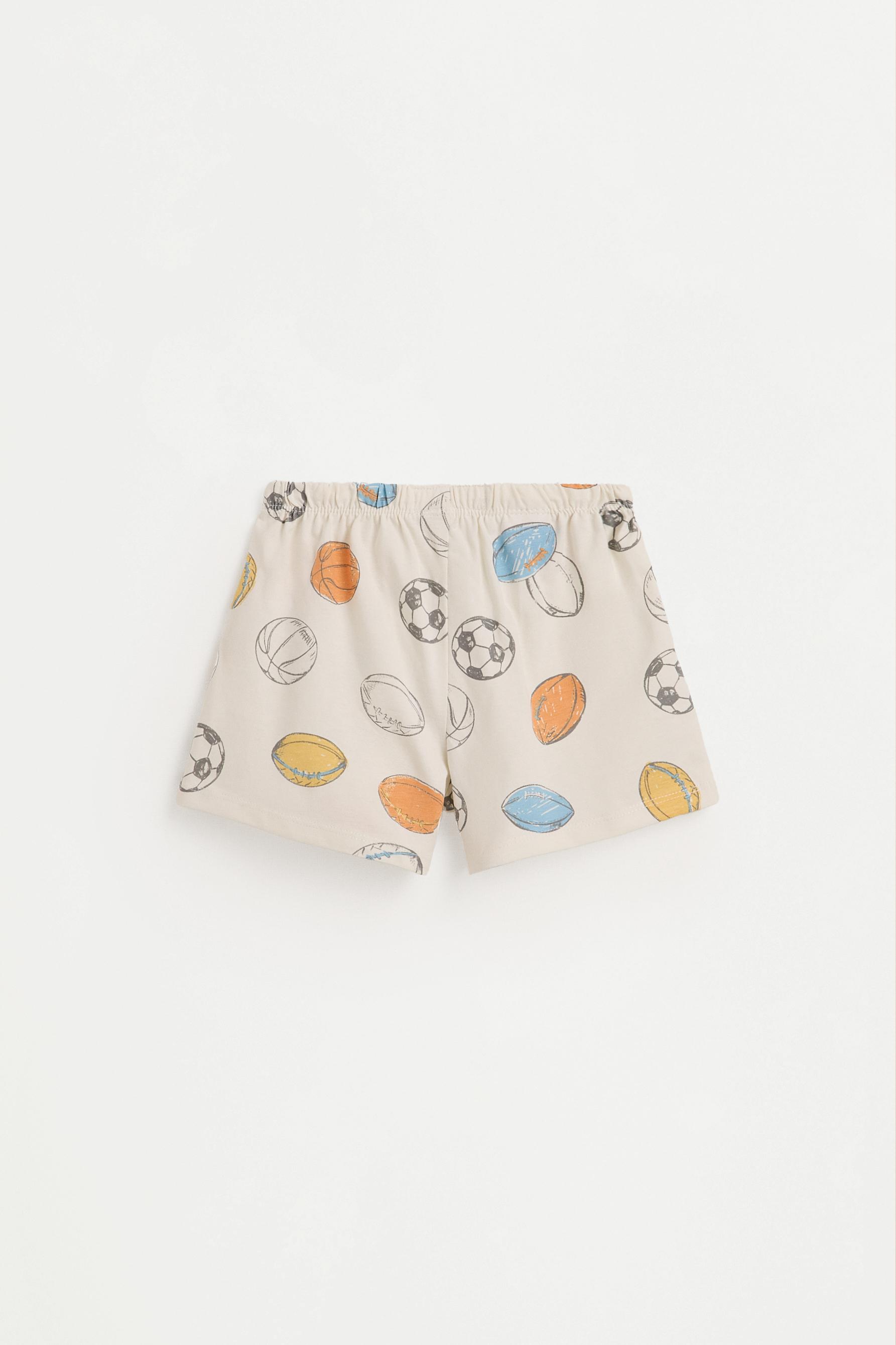 Striped short pyjamas — ECRU
