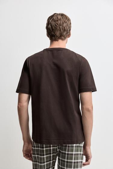 Long Printed Pajamas — DARK BROWN 4