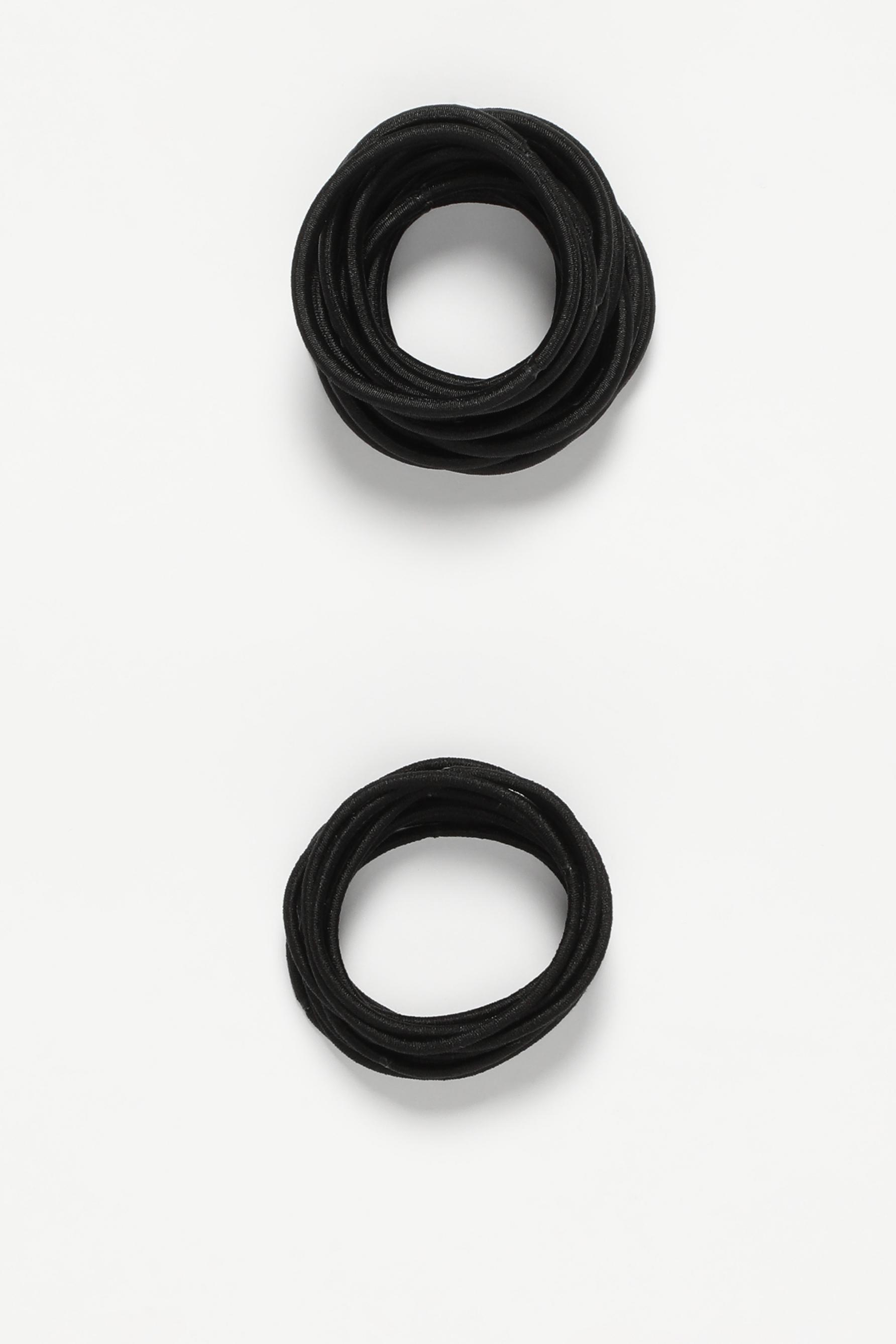 Pack of 60 elastic bands — BLACK