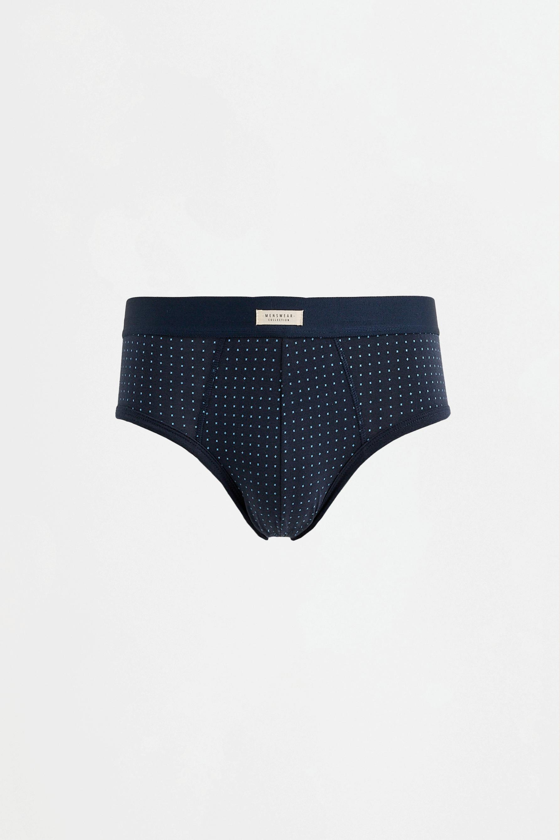 Contrast briefs (5-pack) — MAROON