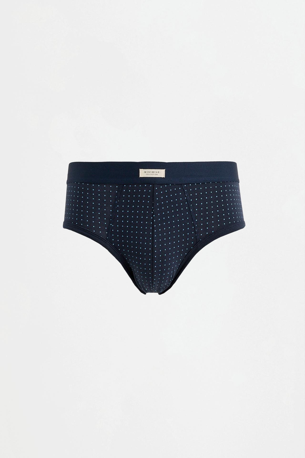 Contrast briefs (5-pack) — MAROON