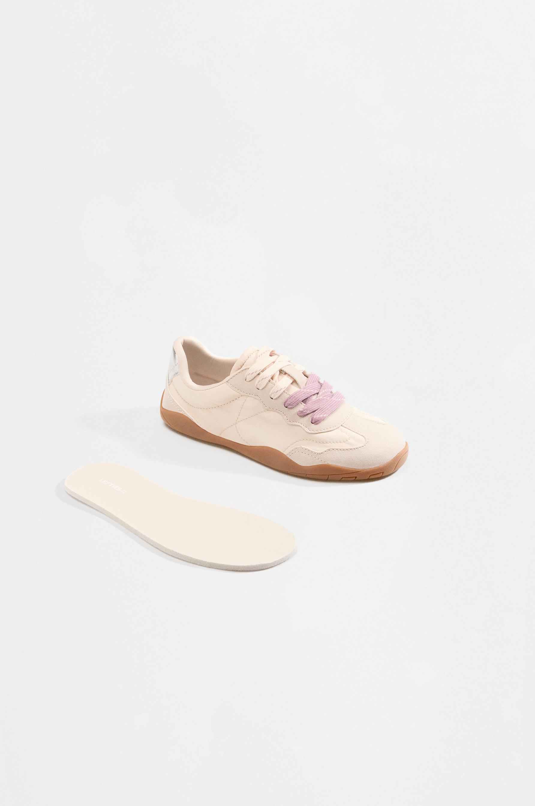Combined barefoot sneakers — BEIGE
