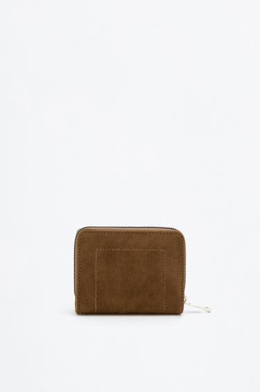 Studded PU wallet — BROWN 2