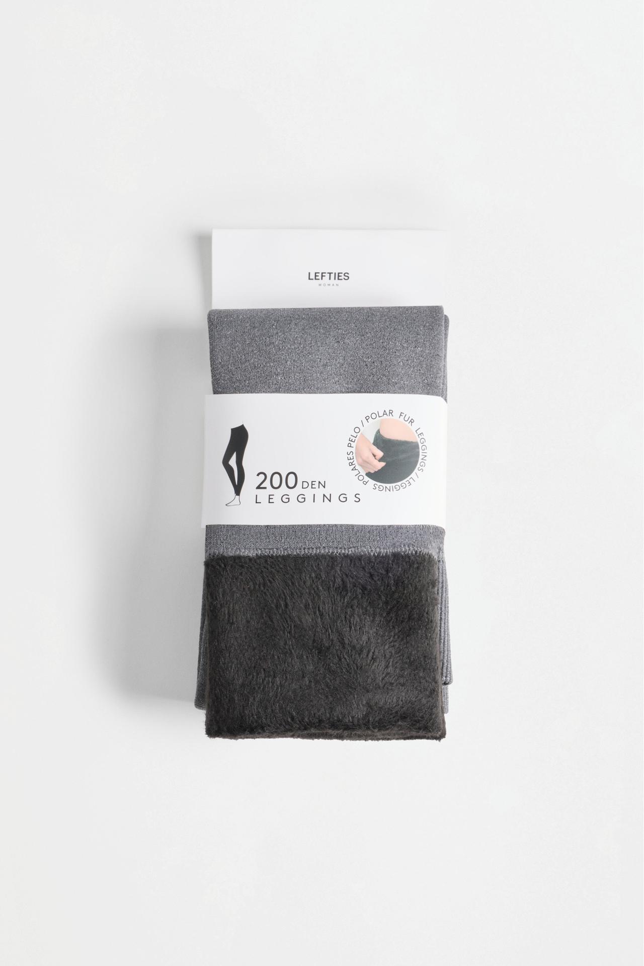 200 denier thermal leggings — GREY MARL