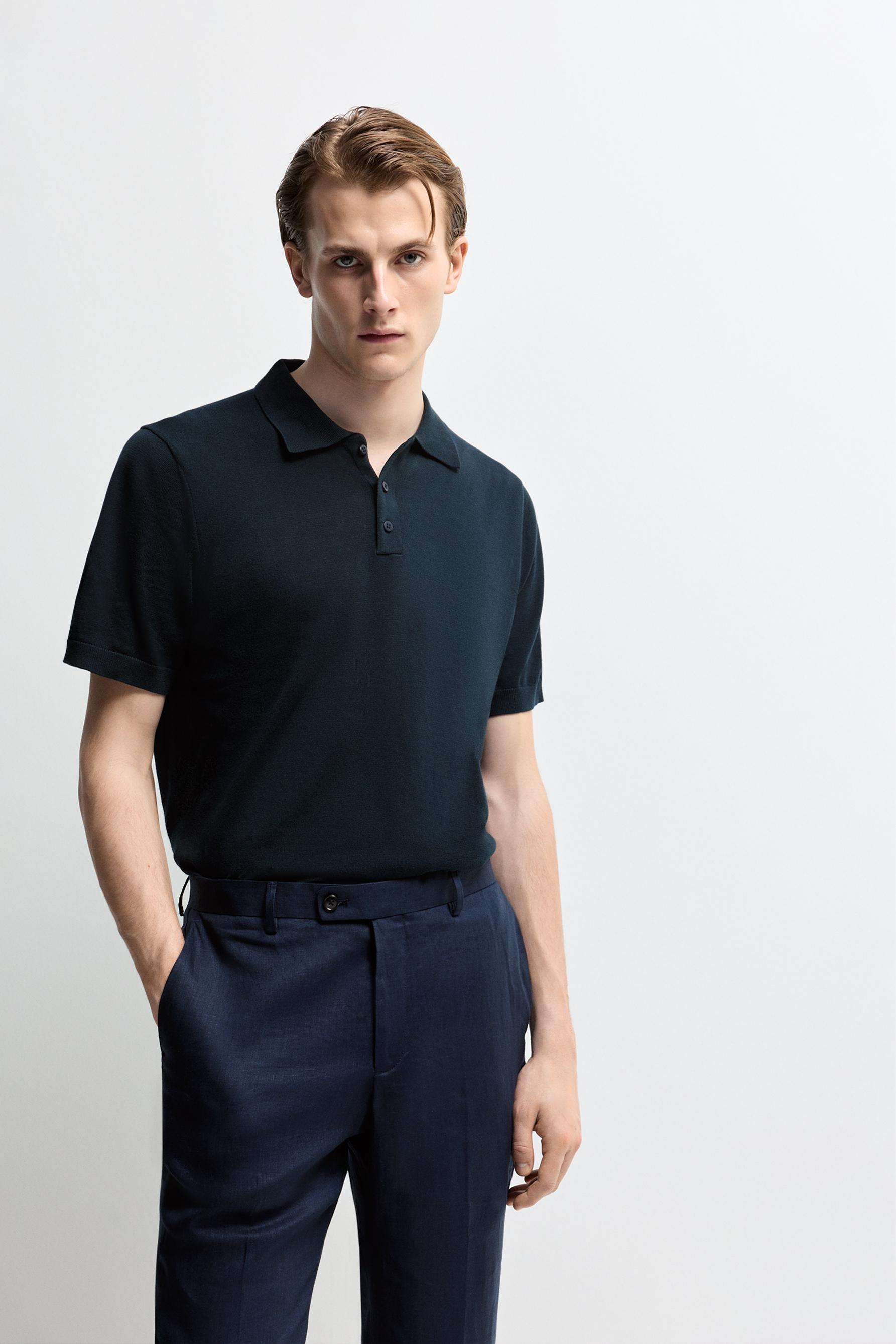 Polo punto detalle rib