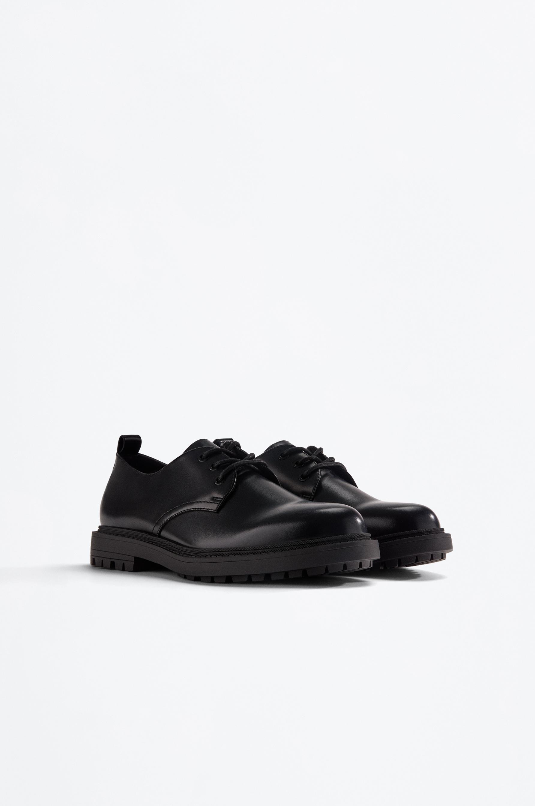 Blucher dress shoe — BLACK