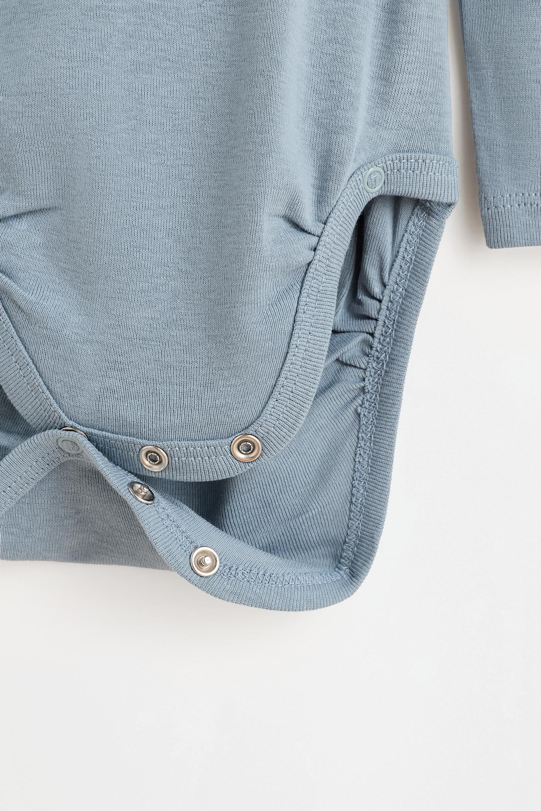 Pack of 2 matching kimono bodysuits — FADED BLUE
