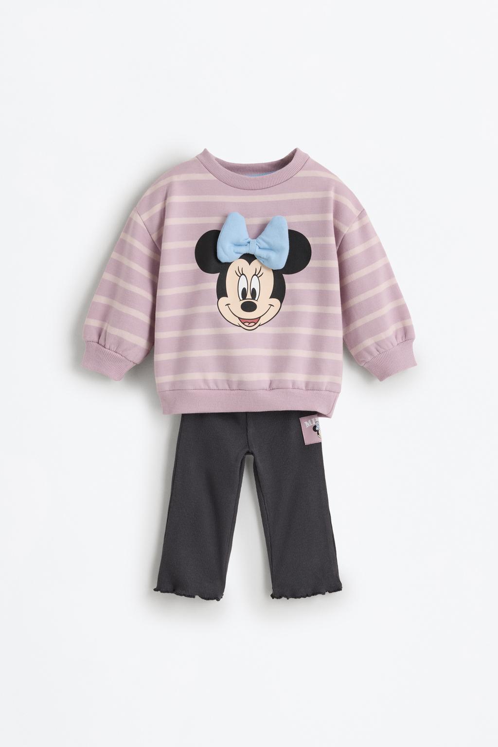 Minnie Mouse ©Disney ribbed sweatshirt and leggings set