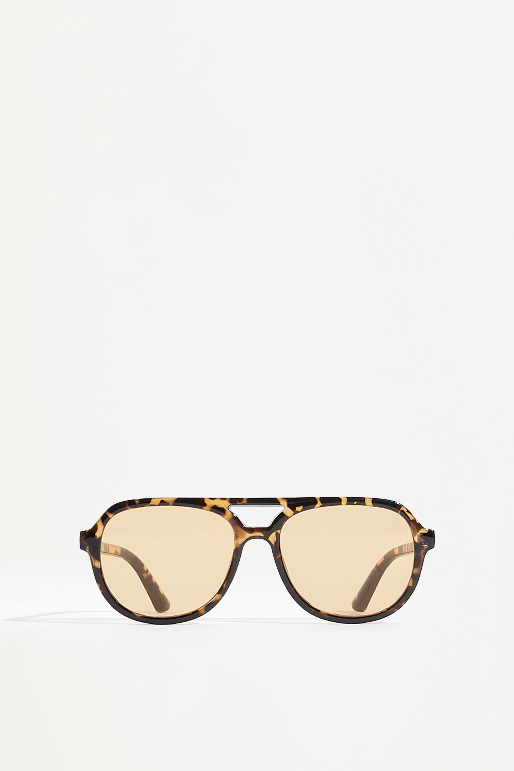 Aviator sunglasses colored lenses — ORANGE