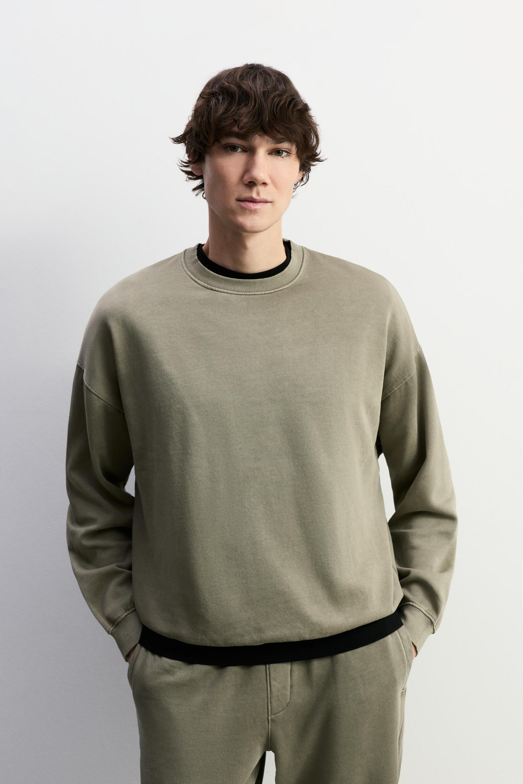 Sudadera efecto lavado