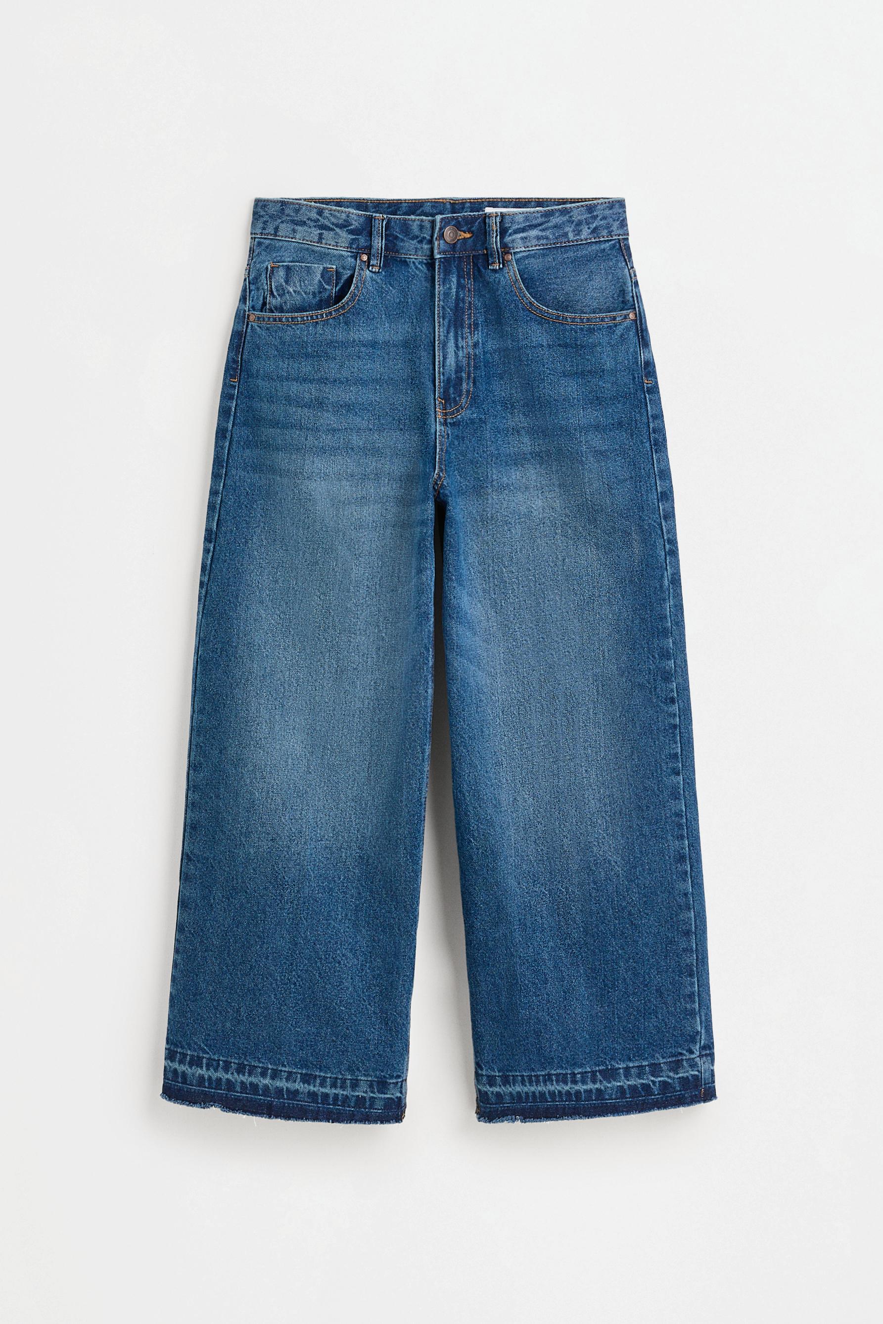 Marine culotte jeans — FADED NAVY