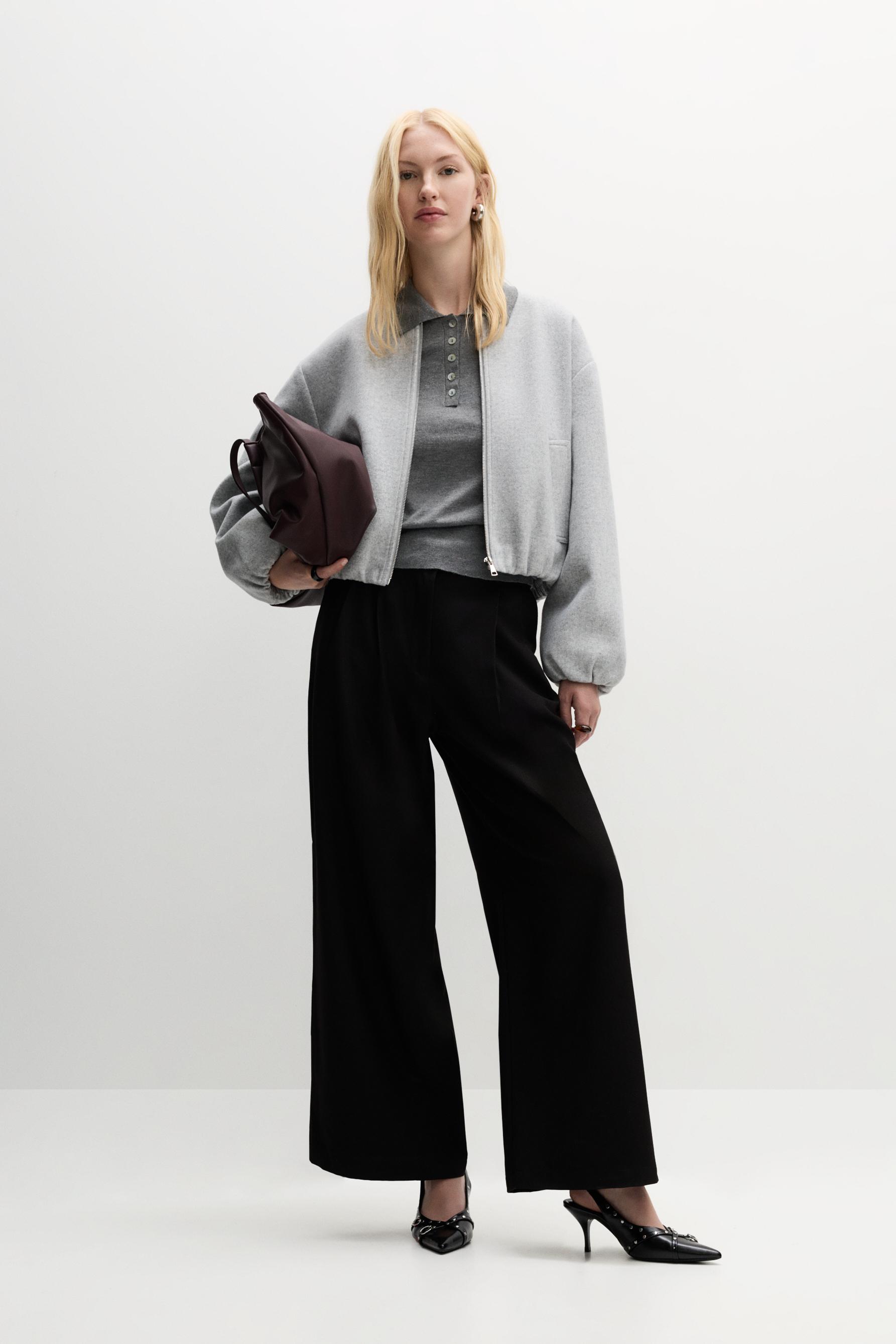 Pantalón wide leg vestir