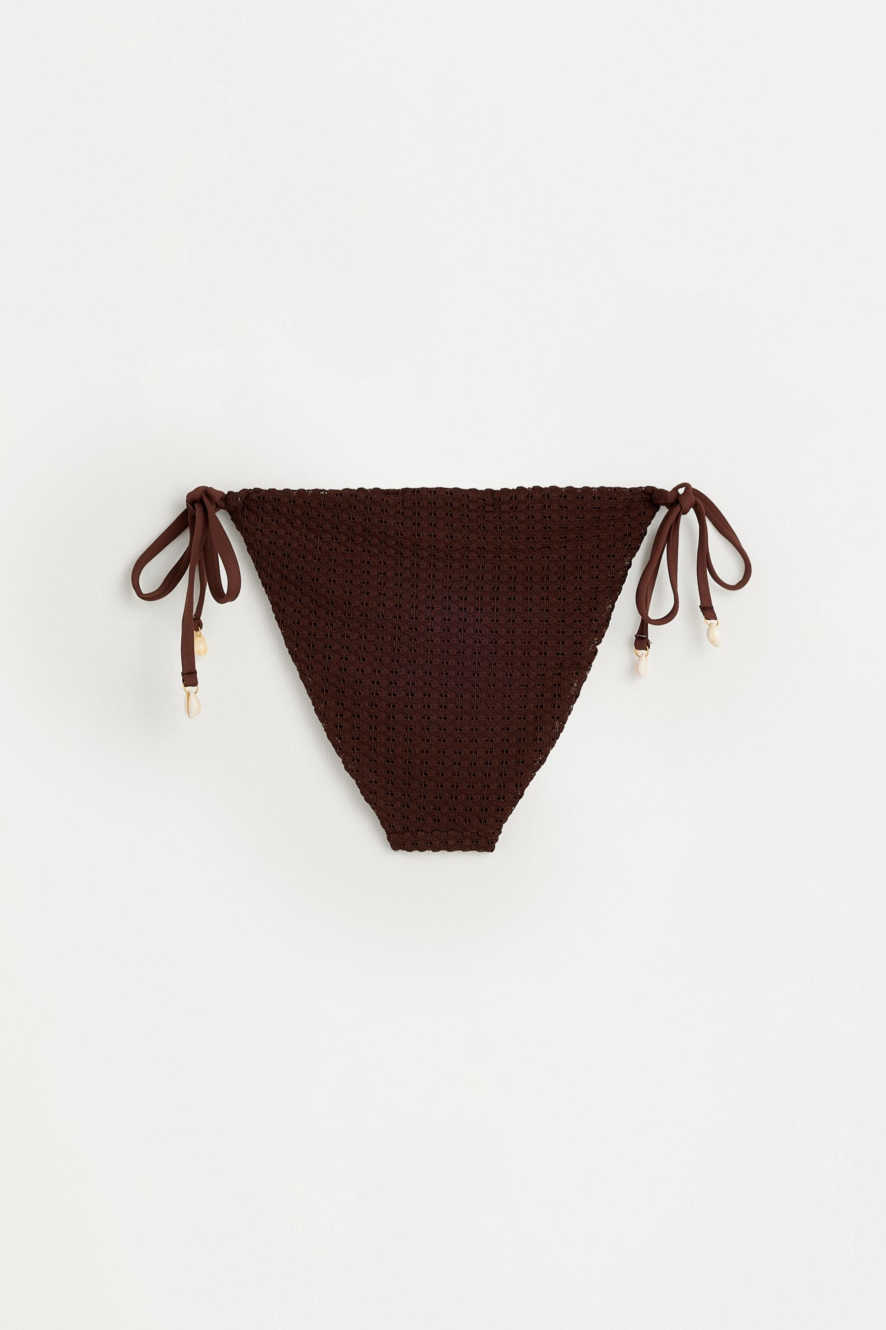 Cut-out bikini bottoms — CHOCOLATE