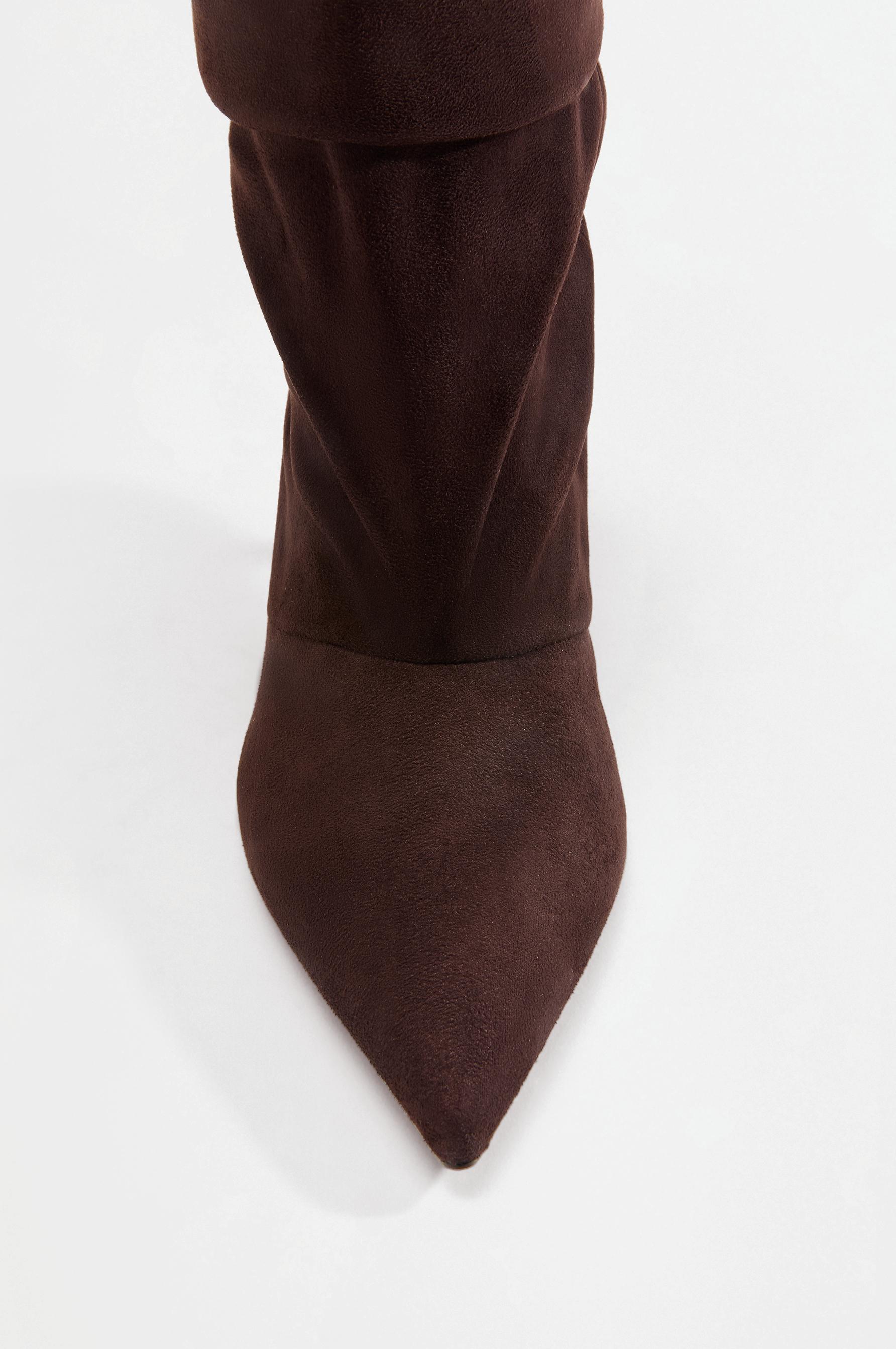 Slouchy ankle boots — BROWN