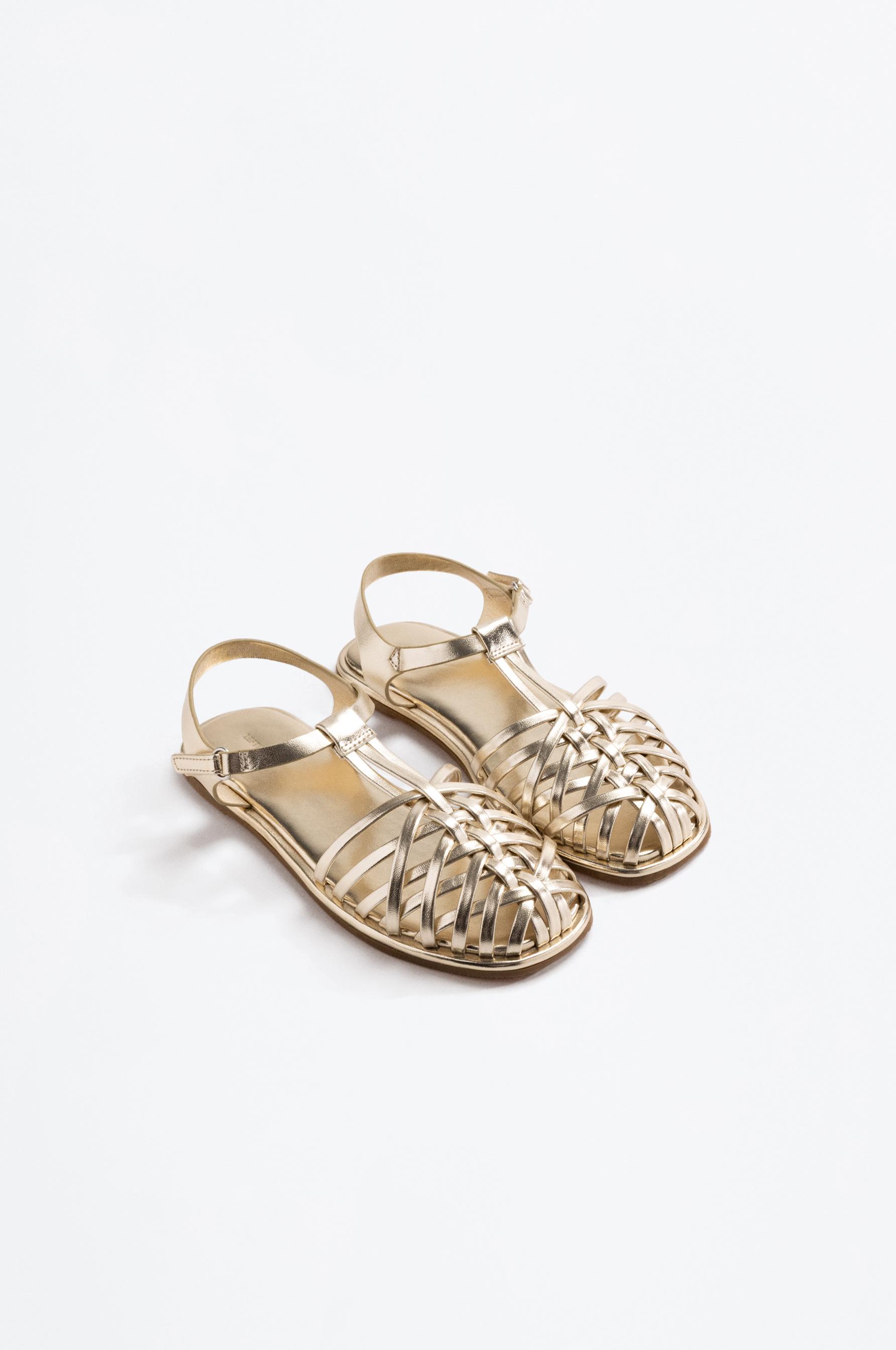 Cage sandals — GOLD