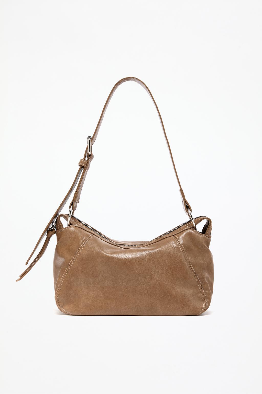 Textured shoulder bag